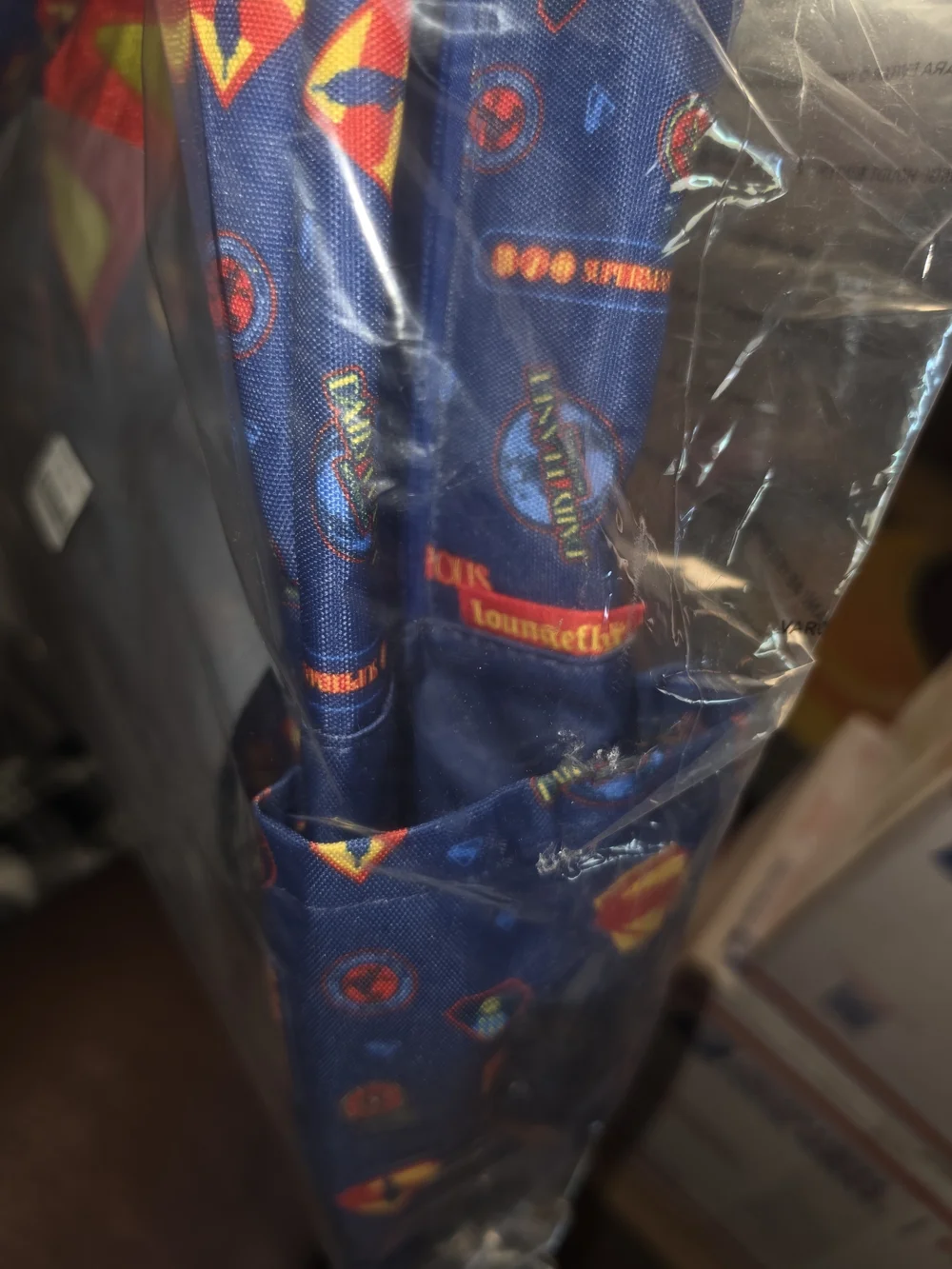 Looungefly DC Comics Superman Nylon Full-Size Backpack NWT